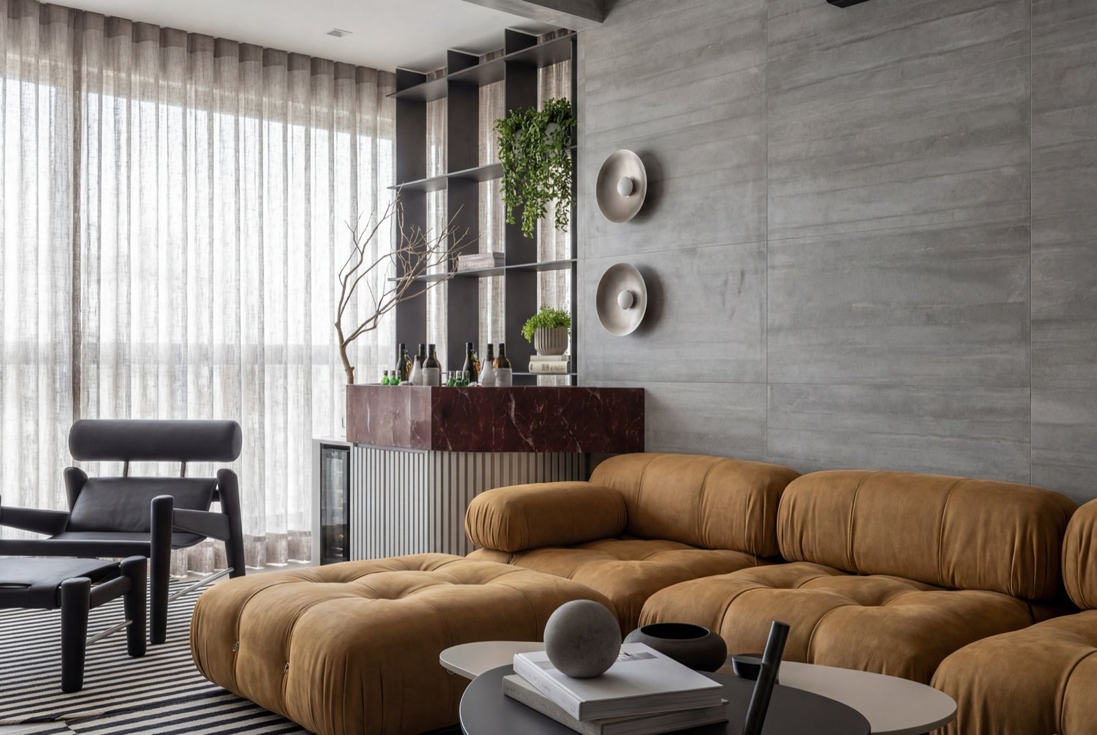 Ambiente residencial projetado pelo Studio Côvado